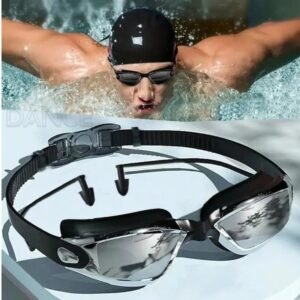 Lentes de natación con taponera de adulto