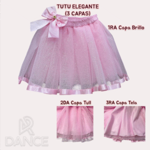 Tutu elegante tres capas
